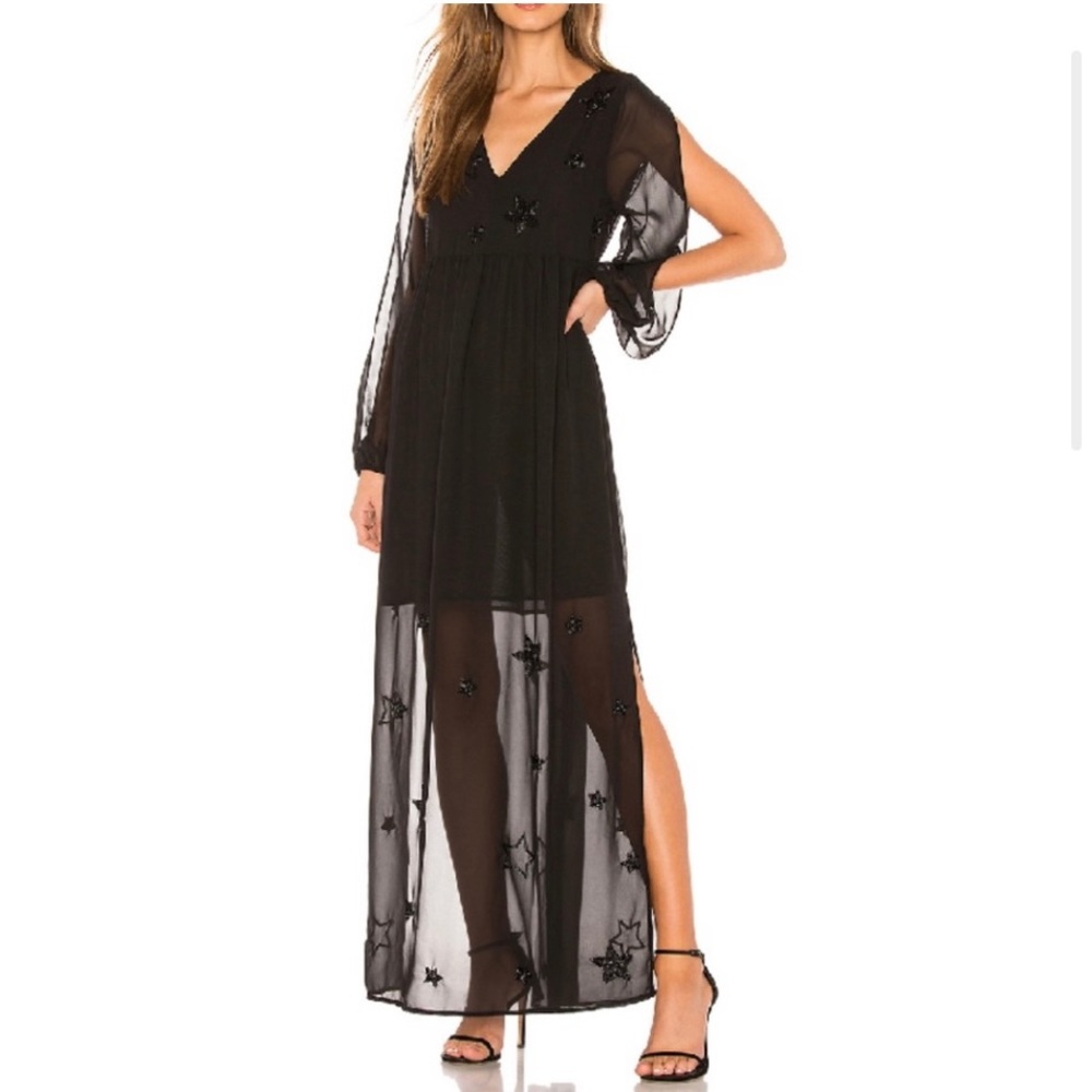 Chaser Beaded Star Sheer
Maxi Bohemian Retro Maxi Dress Size M NWT‎